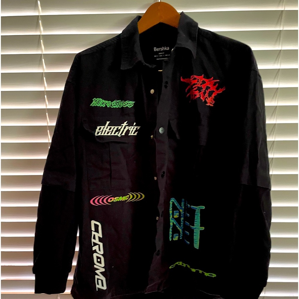 Bershka small/medium multi jacket, excellent condition, smoke/pet free